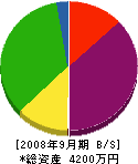菅井建設 貸借対照表 2008年9月期