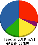大福工業 貸借対照表 2007年12月期