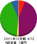 岩崎工務店 貸借対照表 2011年12月期