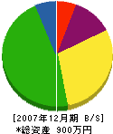 舘田建設 貸借対照表 2007年12月期