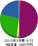 橋本造園 貸借対照表 2010年3月期