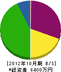 菊電工業 貸借対照表 2012年10月期