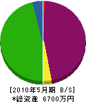 横山組 貸借対照表 2010年5月期