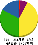 桜井企業 貸借対照表 2011年4月期