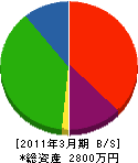 佐藤技研 貸借対照表 2011年3月期
