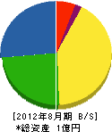 サヤマ工芸社 貸借対照表 2012年8月期