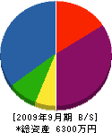 京浜工事 貸借対照表 2009年9月期