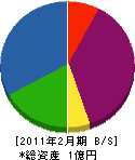 池田水道工事店 貸借対照表 2011年2月期