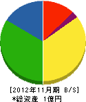浅川組 貸借対照表 2012年11月期