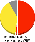 遠矢組 損益計算書 2009年3月期