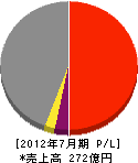 濱田重工 損益計算書 2012年7月期