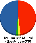 伊藤製畳 貸借対照表 2008年12月期