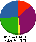 旭栄塗装 貸借対照表 2010年9月期