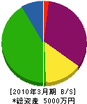 睦空調サービス 貸借対照表 2010年3月期 睦空調サービス 貸借対照表 2010年3月期