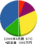 川崎土木工業 貸借対照表 2008年4月期