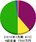 日興水道工業所 貸借対照表 2010年3月期