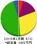阪本建設 貸借対照表 2010年3月期