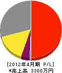 渡辺電気 損益計算書 2012年4月期