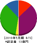 安井杢工務店 貸借対照表 2010年5月期