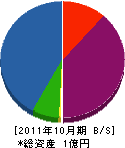 武田建材工業 貸借対照表 2011年10月期
