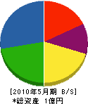 川村工作所 貸借対照表 2010年5月期