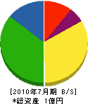 松井建設 貸借対照表 2010年7月期
