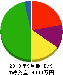 栄光土木 貸借対照表 2010年9月期