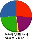江口ペーブメント 貸借対照表 2010年5月期