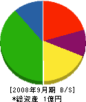 後藤田工務店 貸借対照表 2008年9月期