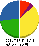町田 貸借対照表 2012年9月期