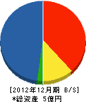 福井組 貸借対照表 2012年12月期