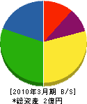 山崎重機 貸借対照表 2010年3月期