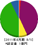 遠藤木工 貸借対照表 2011年4月期