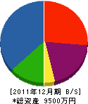 佐藤板金工務店 貸借対照表 2011年12月期