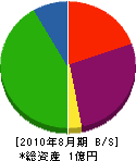 菊池塗装工業所 貸借対照表 2010年8月期