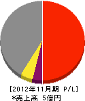台東サービス 損益計算書 2012年11月期