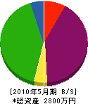 上岡電気工業所 貸借対照表 2010年5月期