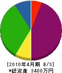 鈴木電気商会 貸借対照表 2010年4月期