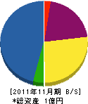 渡辺造園 貸借対照表 2011年11月期