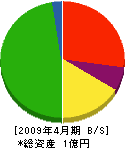 明和工業 貸借対照表 2009年4月期