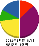 鈴木組 貸借対照表 2012年9月期
