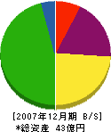 日本土地山林兵庫支店 貸借対照表 2007年12月期