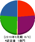 タムロ電機工業 貸借対照表 2010年9月期