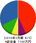 橋本園芸 貸借対照表 2010年3月期