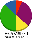 飯田機工 貸借対照表 2012年3月期
