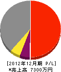 鈴陽鉄工 損益計算書 2012年12月期