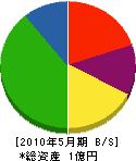 ヤマエ臣繁 貸借対照表 2010年5月期
