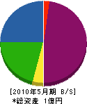粂川工業 貸借対照表 2010年5月期