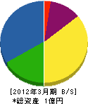 萩田電機 貸借対照表 2012年3月期
