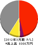 瀬田電機工業 損益計算書 2012年3月期